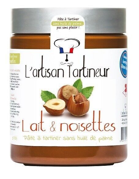 Pâte à tartiner lait noisettes 570G