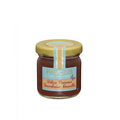 Confiture pomme framboise crumble 42G