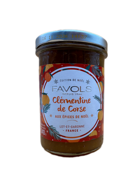 Confiture de Noël clémentine de corse aux épices de NOËL