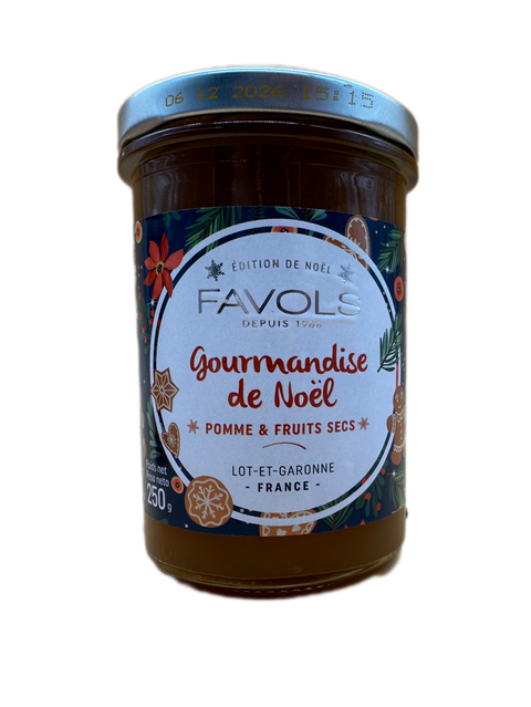 Confiture de Noël Pomme et fruits secs