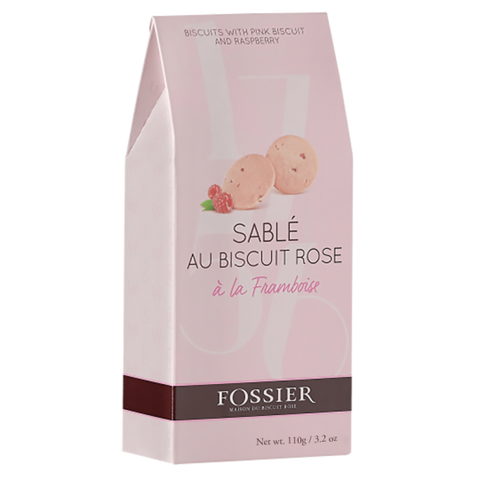 Sablé au biscuit rose à la framboise 110G