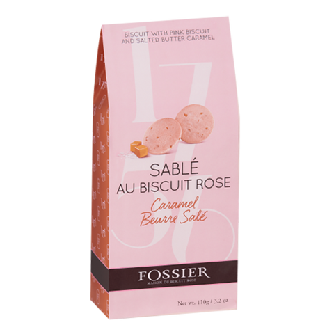 Sablé biscuit rose caramel au beurre salé 110G